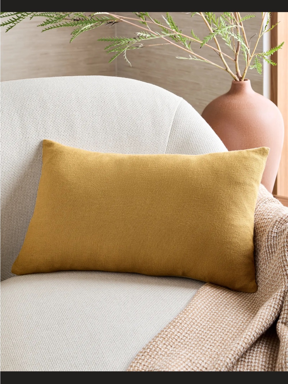 Quince Reversible Linen Bamboo Pillow Cover